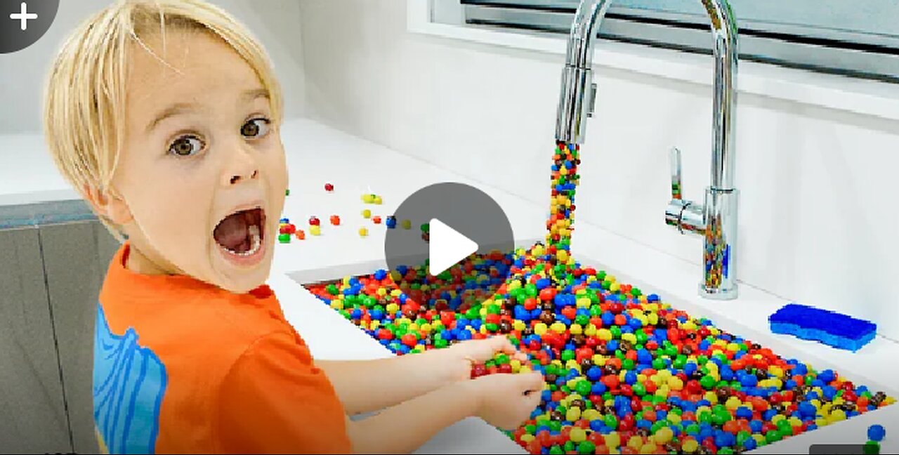 Chris and magic faucet adventure kids toy story