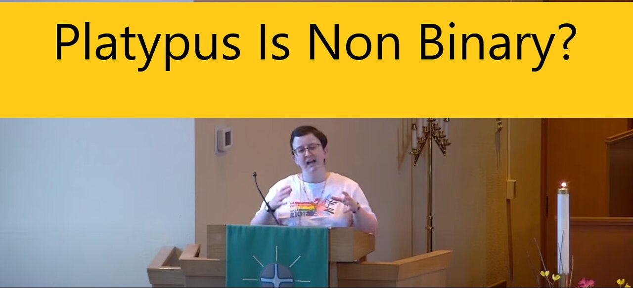 Platypus Is Non Binary? Riverside United Church #progressivechristian