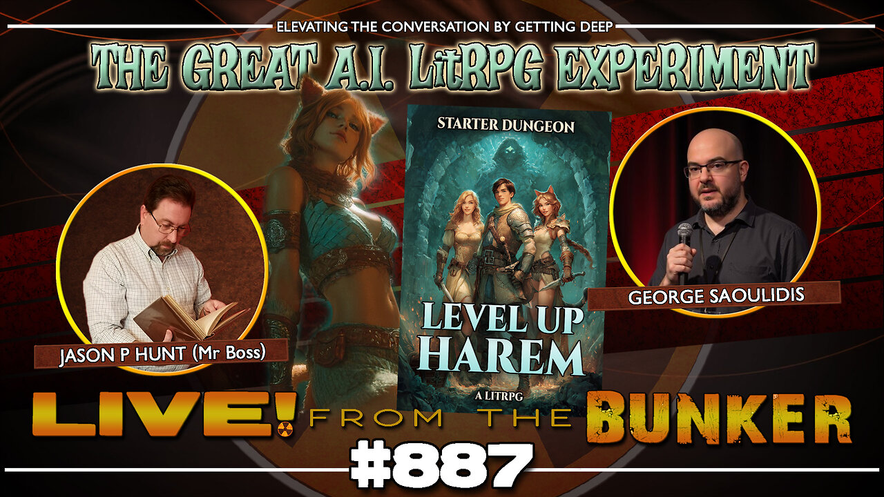 Live From The Bunker 887: The Great A.I. LitRPG Writing Experiment | Guest George Saoulidis