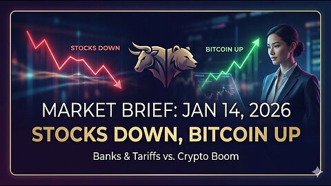 Market Crash 🔴: Banks & Visa में गिरावट | Bitcoin $93k पार! 🚀 (14 Jan Report) | EPK Capital