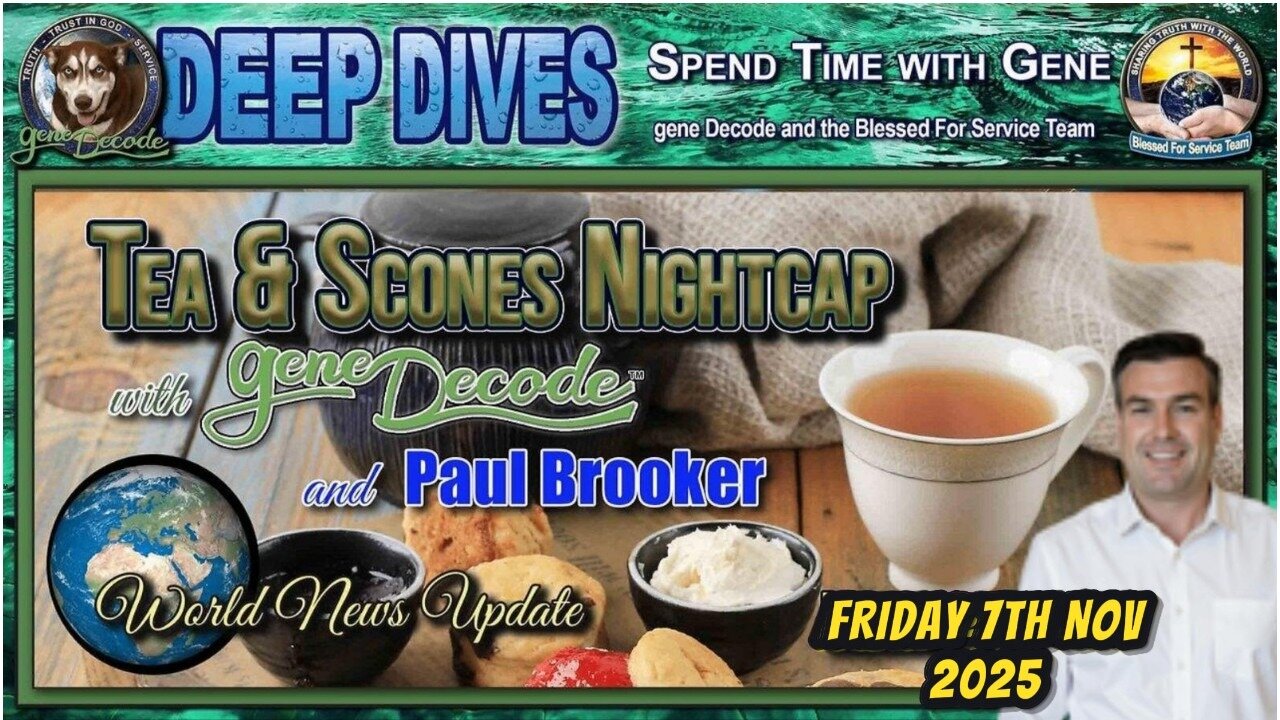 TEA & SCONES WITH GENE DECODE & PAUL BROOKER - 7TH NOVEMBER