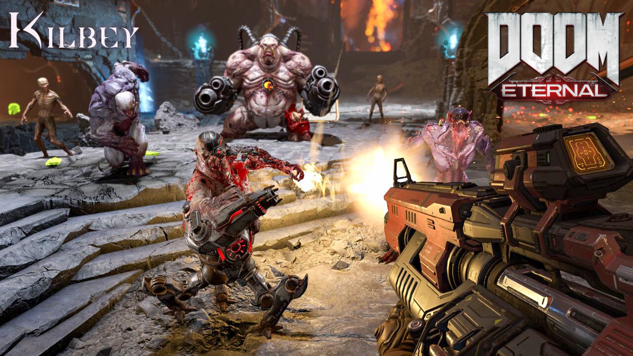CRAZY OLD GEEZER vs DOOM ETERNAL | Can Grandpa Survive Hell?!