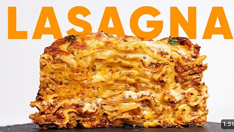 Just 2 minutes video for perfect Lasagna Recipe