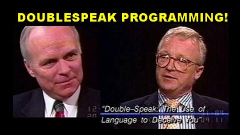 Professor William Lutz 1989 C-SPAN Interview WTF is Doublespeak NPM and NewSpeak?