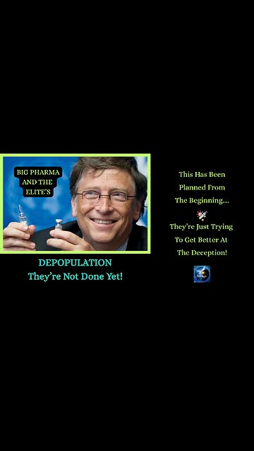 DEPOPULATION: They’re Not Done Yet, The Next Wave Is Already Planned