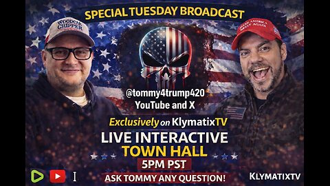 LIVE - ITS A TOWN HALL! - INTERACTIVE INTERVIEW WITH TOMMY BOI!