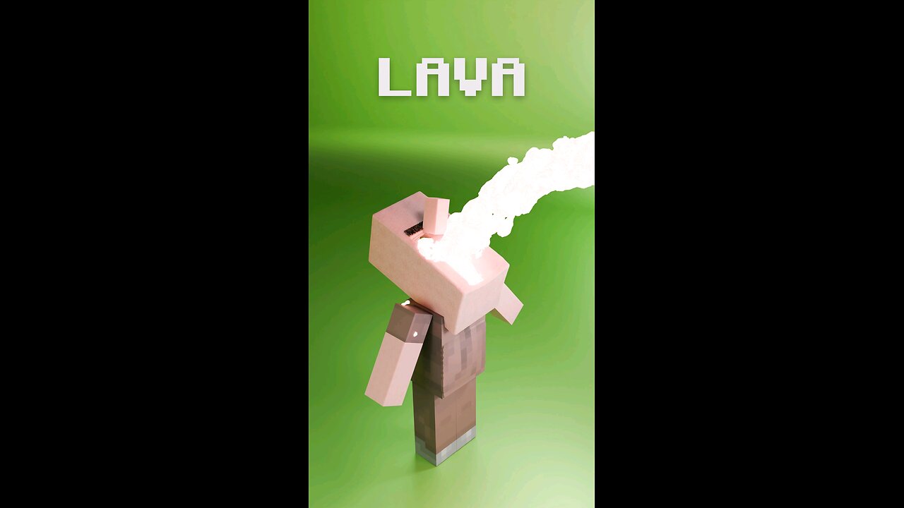 A Minecraft Villager Drinks Every Fluids