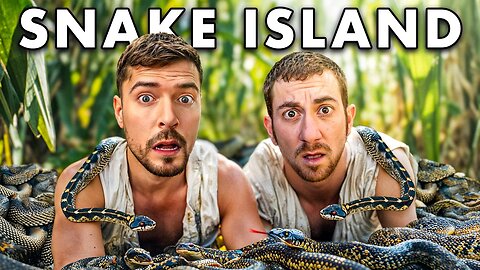 Surviving 24 Hours On Snake Island With MrBeast