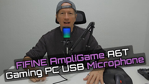 FIFINE AmpliGame A6T USB RGB Gaming Condenser Microphone, Unboxing Setup Test Review 2026