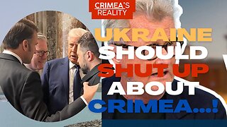 Ukraine should SHUT UP about Crimea. Crimea is gone forever...!