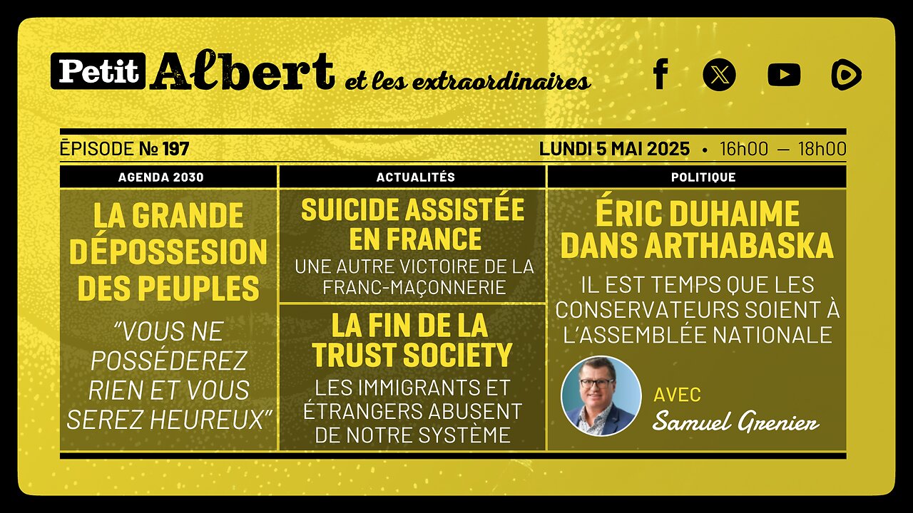 Petit Albert et les extraordinaires Épisode #197 - Avec Samuel Grenier