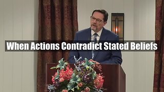 When Actions Contradict Stated Beliefs