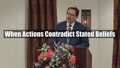 When Actions Contradict Stated Beliefs