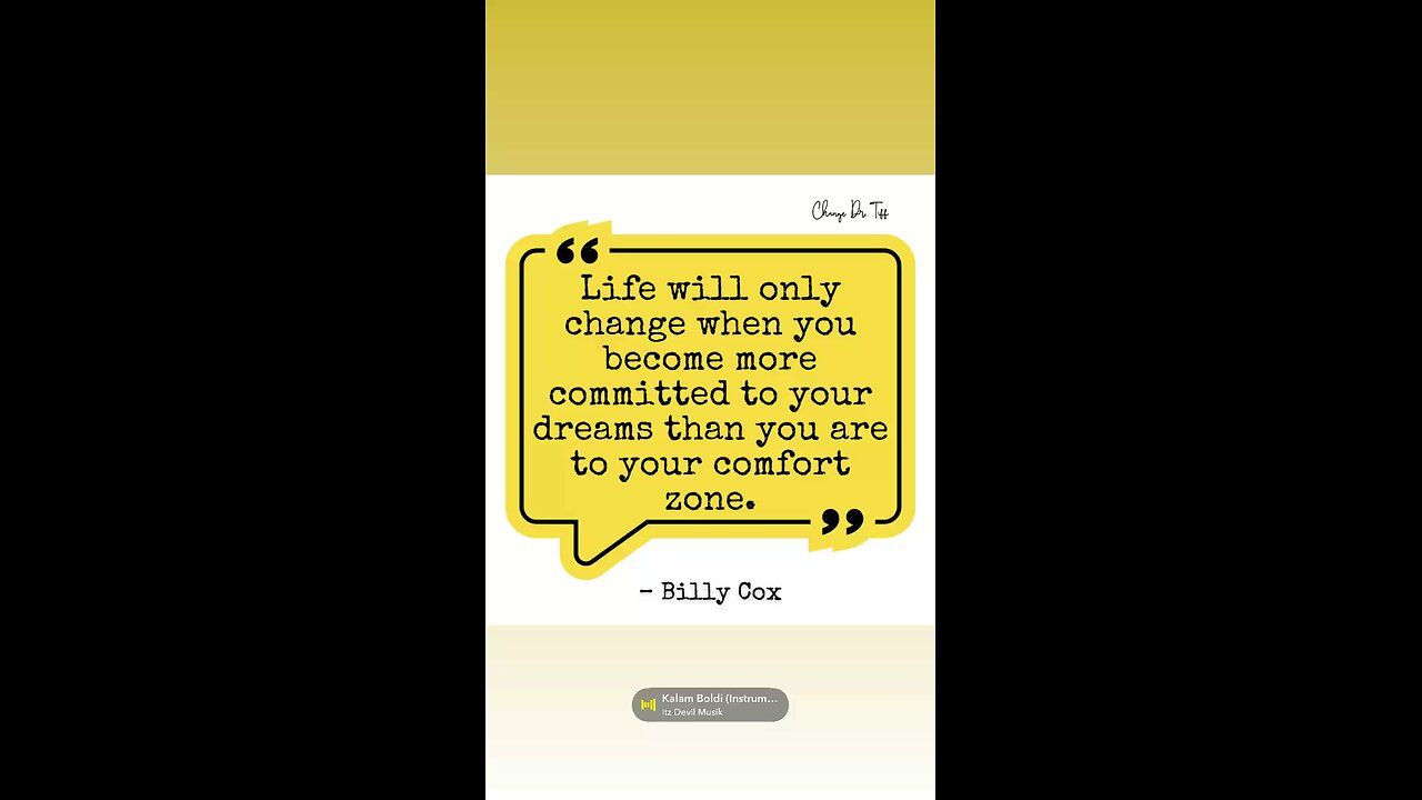Be bold!