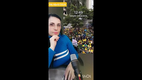 Anigestacao na Av. Paulista pela anistia dos reféns