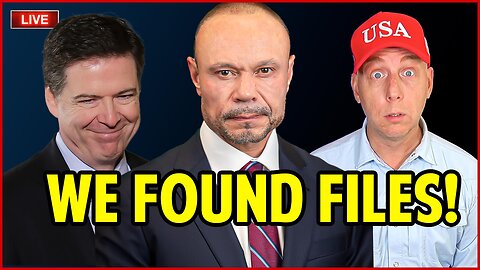 🔴 Bongino Finds HIDDEN FBI Files Under Comey's Desk?!