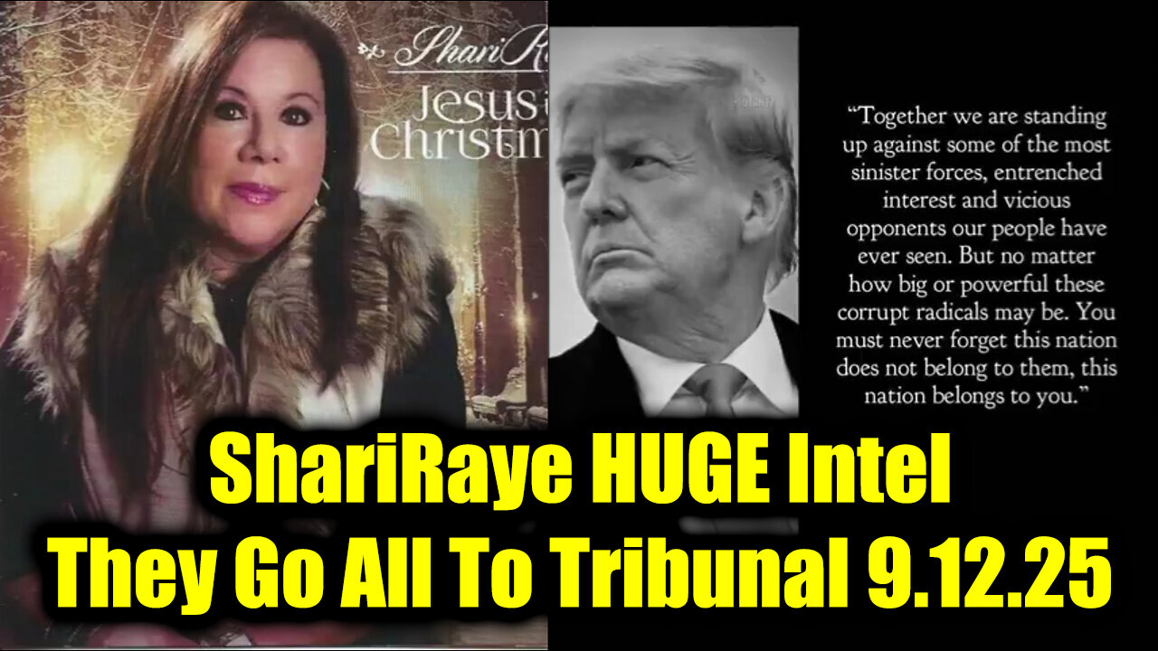 Sha. HUGE Intel 9.12.25 - They Go All To Tribunal