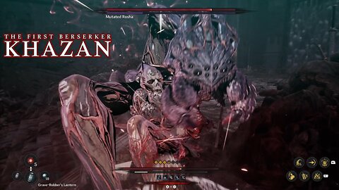 The First Berserker Khazan Mutated Rosha Boss Fight (PlayStation 5) Gameplay