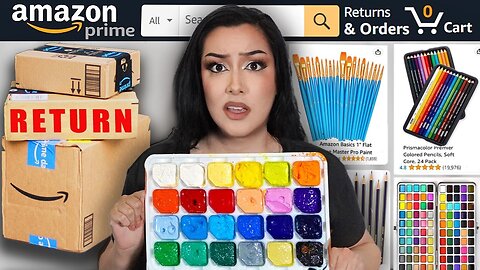 I Bought RETURNED Art Supplies From Amazon… Regret It Now 😭🖌️