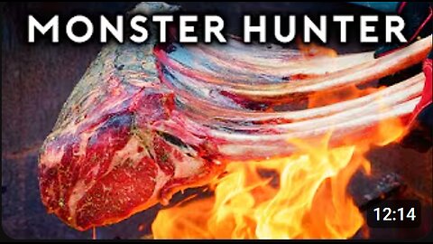 🔥 Cooking the GIANT 15-LB Monster Hunter Rib 🦴 | Can Alvin Handle This Beast?! 🍖