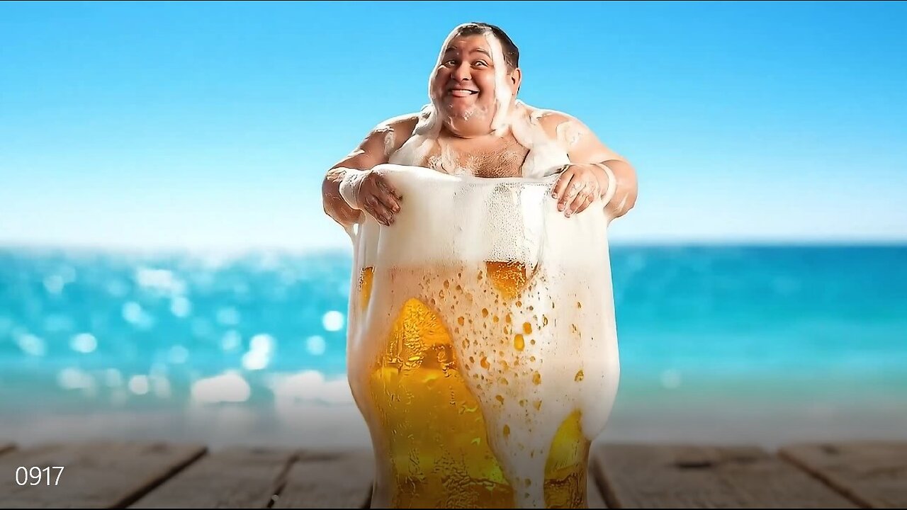Tiny Man in a Beer Glass: The Ultimate Foam Party!