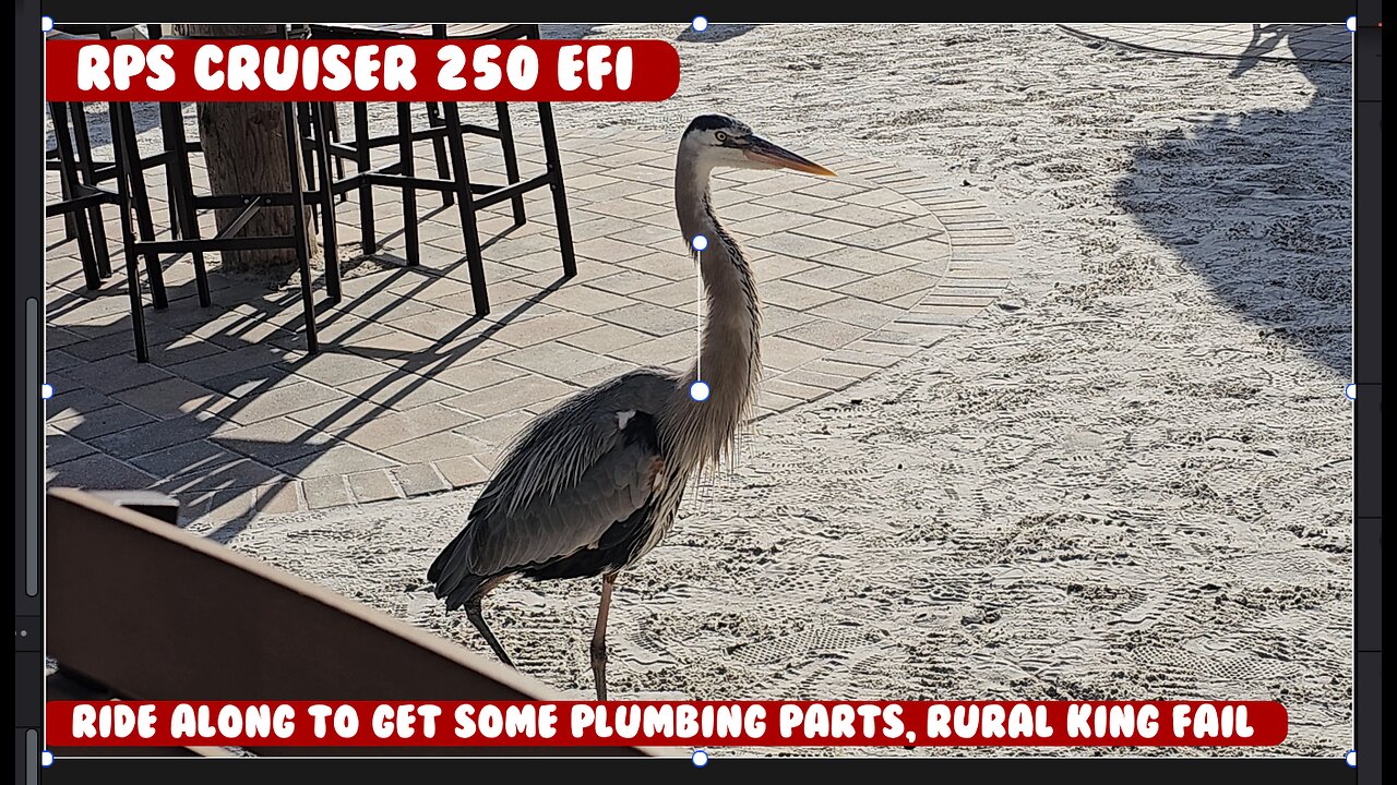 Grabbing some plumbing parts, Rural king failed me again. the RPS Cruiser. Crumps ope by water