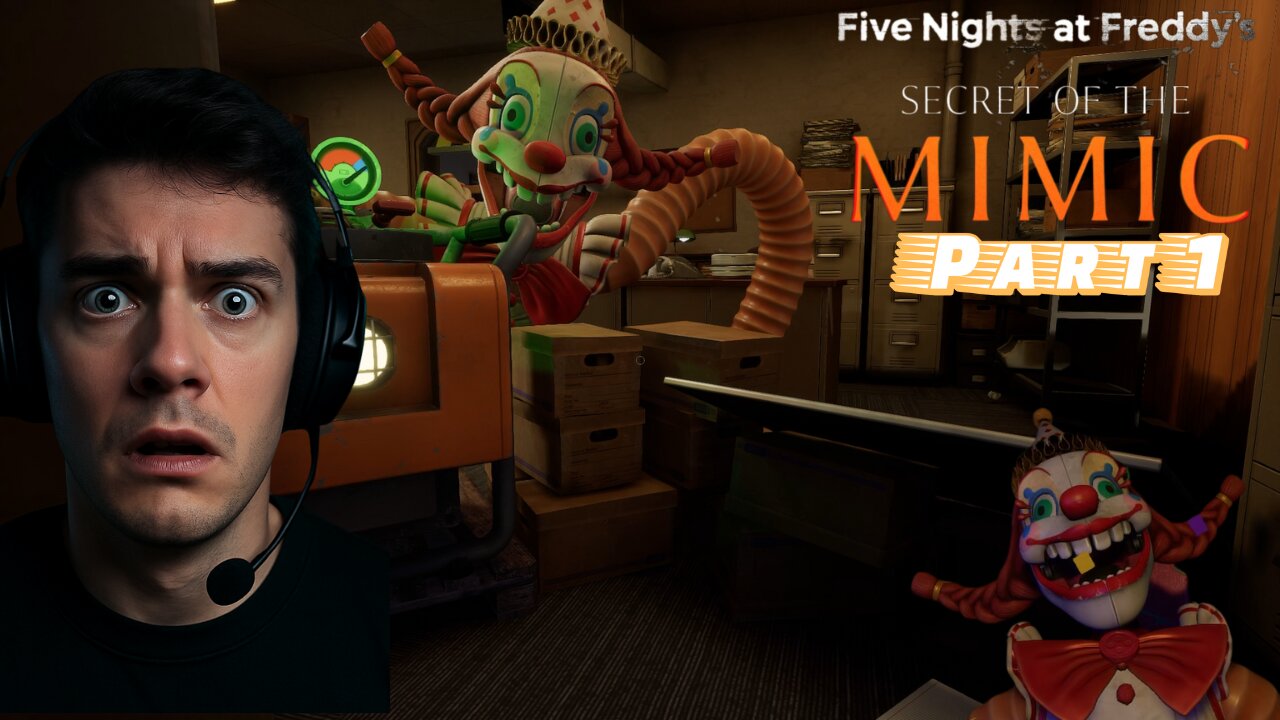 FNAF Secrets Of The Mimic Part 1 – Clown Chase Scene Is PURE Nightmare Fuel 🤡💀