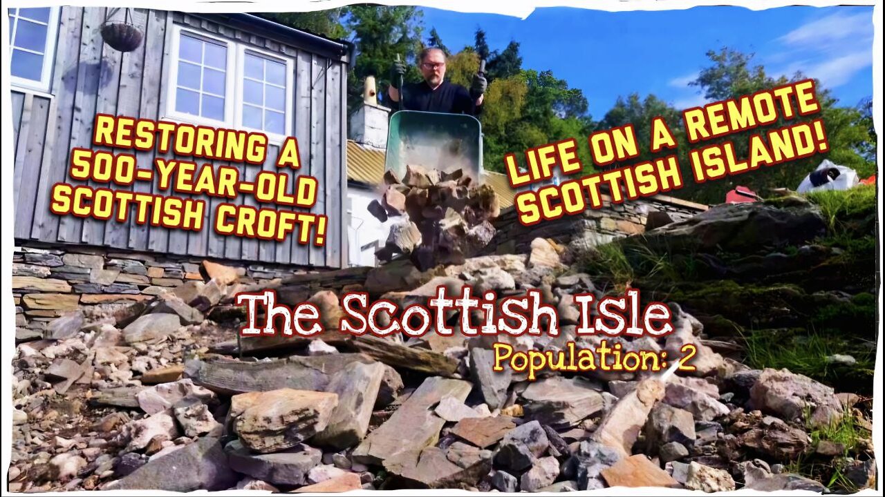 10: Renovating an Ancient Croft on a remote Scottish Island: Demolishing the Fireplace.