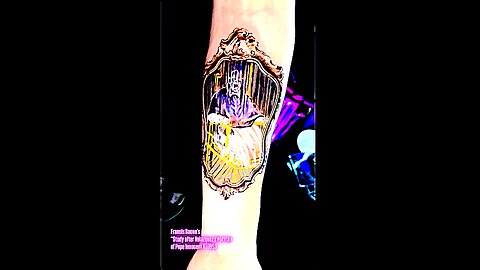 The Screaming Pope Satanic Tattoo