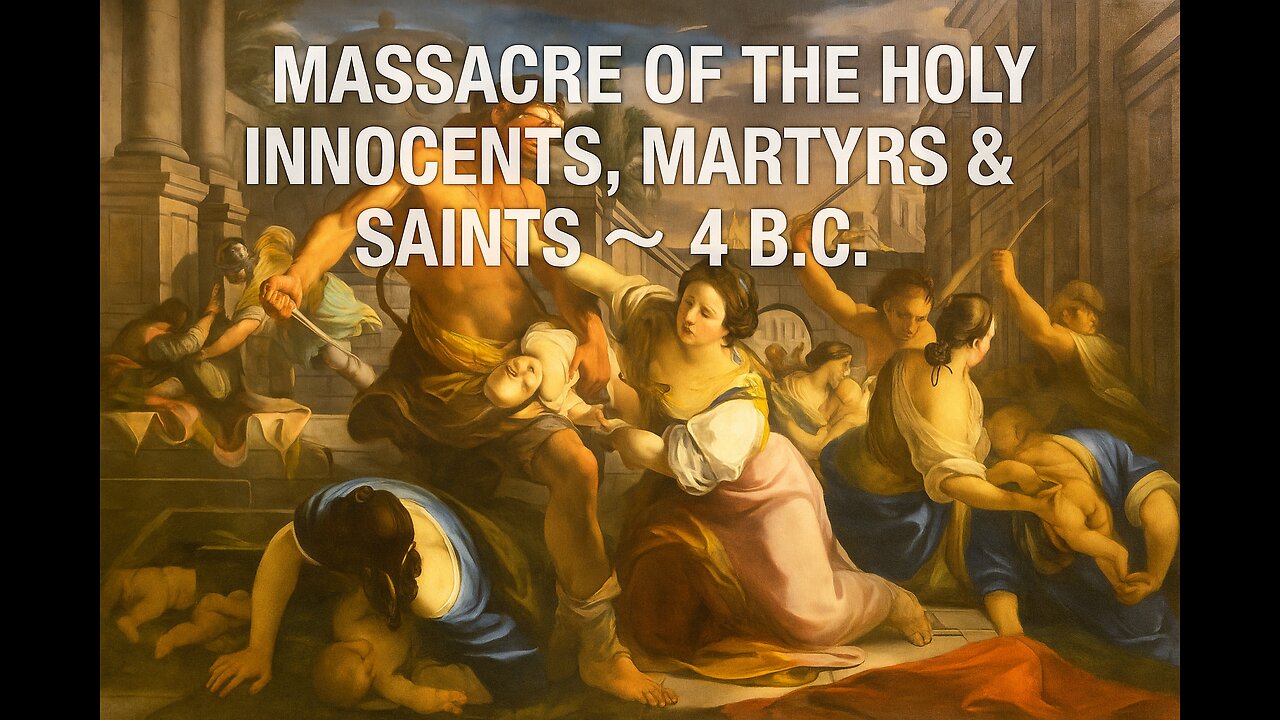 MASSACRE OF THE HOLY INNOCENTS, MARTYRS & SAINTS ~ 4 B.C.