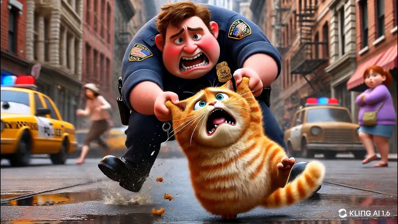 Ginger Cat's Great American Heist: Stealing Burgers from Delivery Guys #USACatLovers #AmericanCats