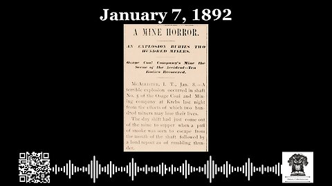 #OnThisDay January 7, 1892: Krebs Tragedy