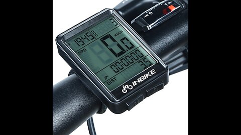 Waterproof Wireless Bicycle Speedometer and Odometer, with Stopwatch, Average Speed, Trip Time
