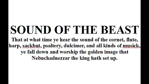 SOUND OF THE BEAST