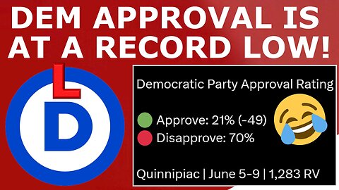 The Democrats Just Hit an Even NEWER LOW...