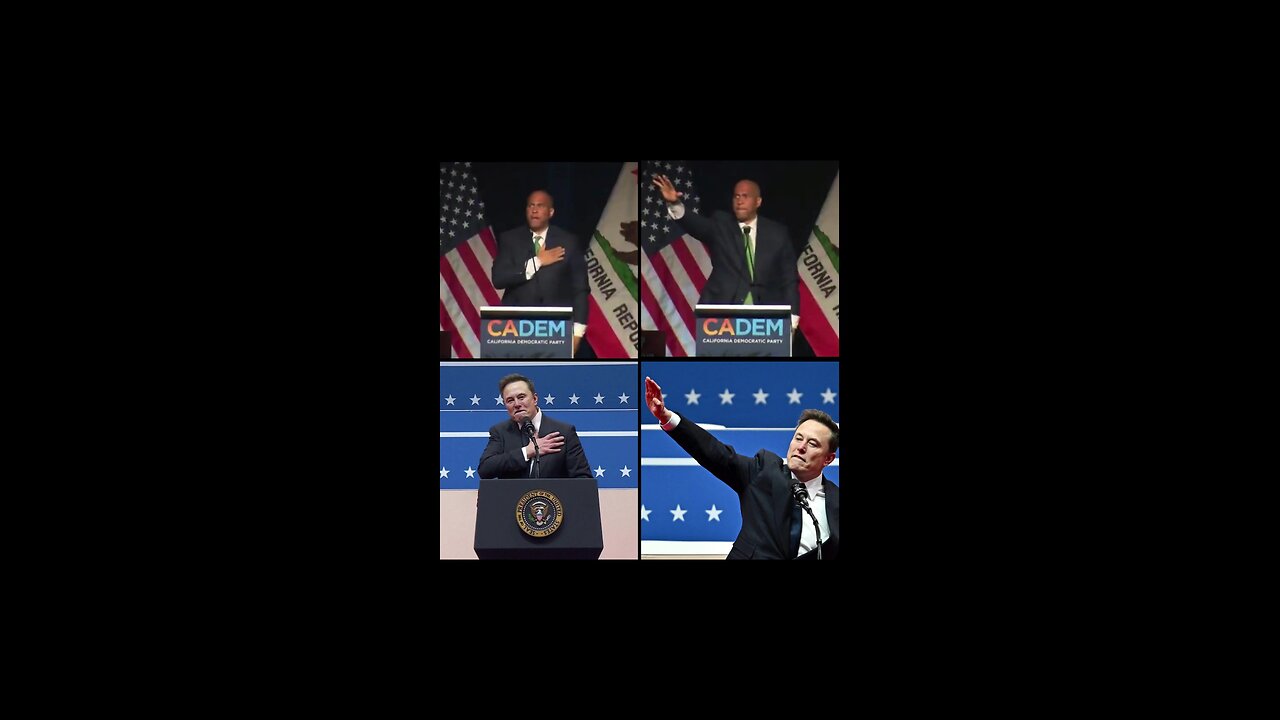 literally no one is SHOCKED as Senator Cory Booker does the infamous "Nazi Salute"