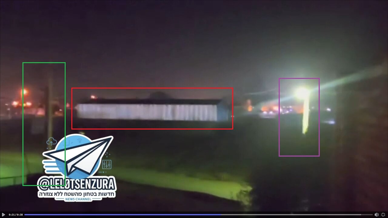 BREAKING: New video shows U.S. airstrikes on Isfahan Nuclear Research Facility in Iran.