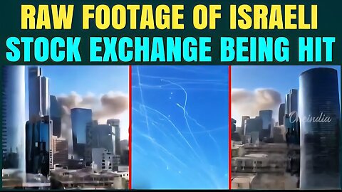 RAW FOOTAGE: Moment Iran’s Missile DESTROYS Israeli Stock Exchange Building | 135+ Israelis Injured