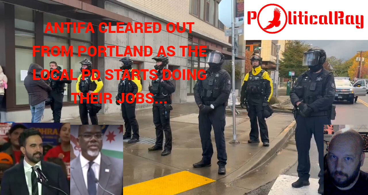 Portland PD finally cleans up the Antifa camp...