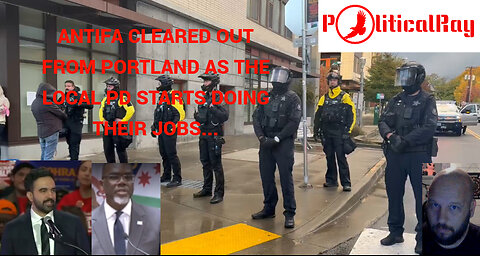 Portland PD finally cleans up the Antifa camp...