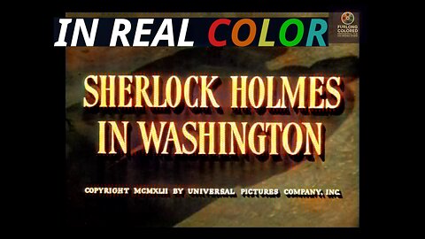 🕵️ Sherlock Holmes in Washington (1943) — In Real Color — 1080p — Full Movie