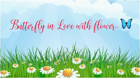 Butterfly in Love with flower. 🦋❤️🌸