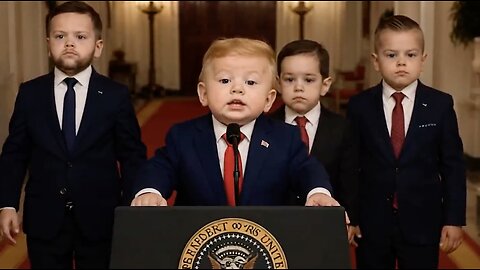 We Obliterated the Blocks!” – Baby Trump Declares War on Iran’s Toys Full Crib Address