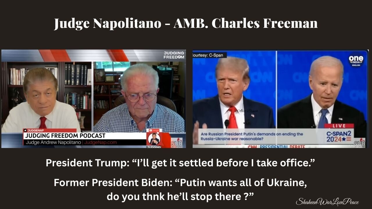 Judge Napolitano - AMB. Charles Freeman : An Excuse for War.