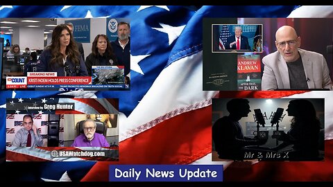 EP1818 | Newsmax: Kristi Noem, Andrew Klavan: Decadent Mind, USA Watchdog: Mega Quakes, X22 Report: Mr & Mrs X
