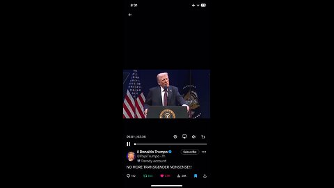 President Trump on transgender