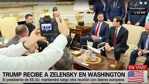 El Presidente Trump se reune con Zelenskyy y otros lideres Europeos en la Casa Blanca