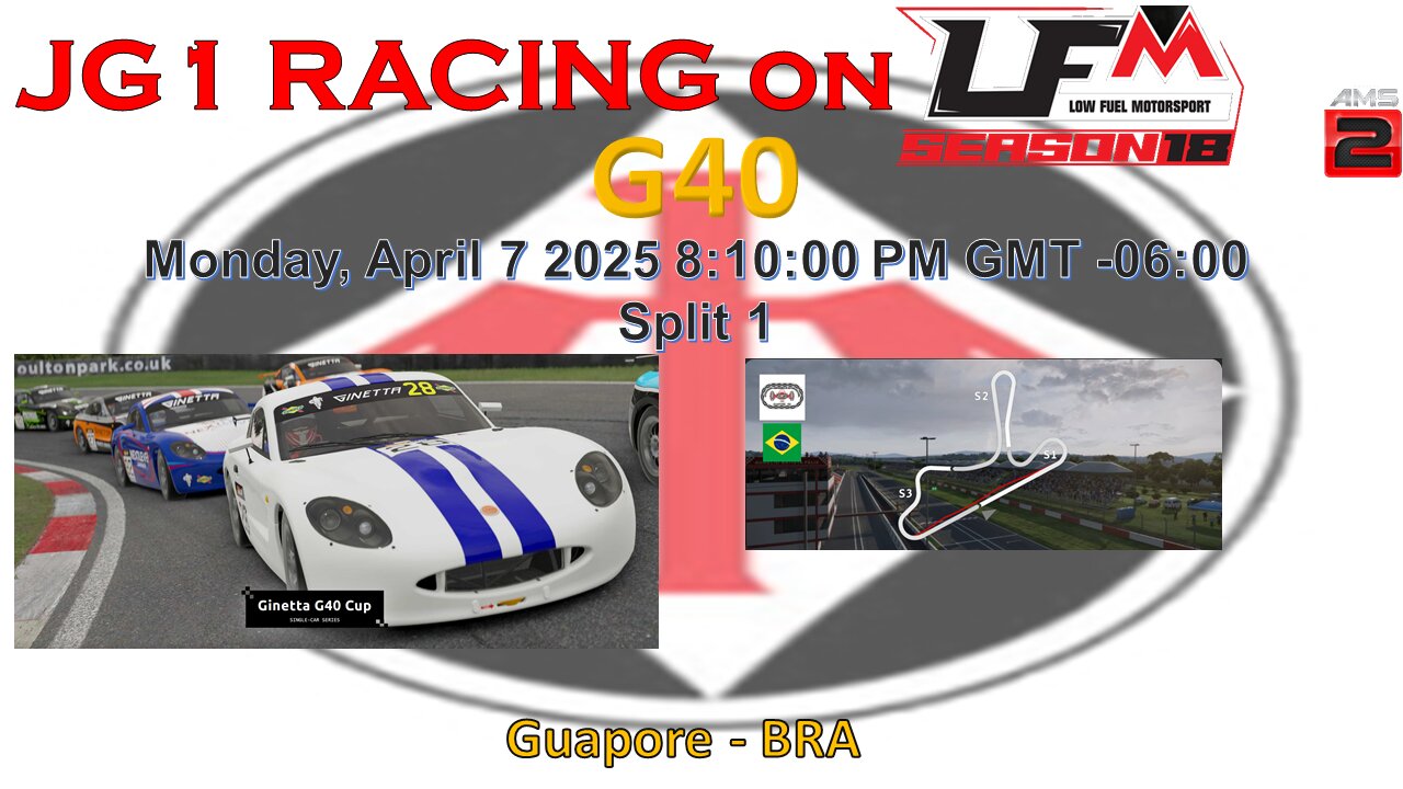 JG1 RACING on LFM - G40 - Guapore - BRA - Split 1