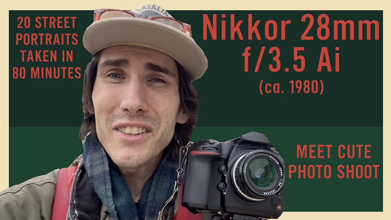 😡📸 WORST WIDE PRIME LENS 📷 Nikkor 28mm f/3.5 Ai 1980 🎶 Movement Techno Detroit street portraits 👩🏻‍🎤