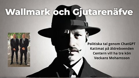 Wallmark och Gjutarenäfve. Kattmat på äldreboenden samt Politikers tal via ChatGPT